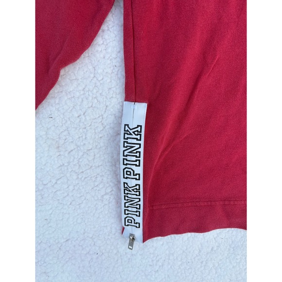 Victoria's Secret PINK USC Trojans Side Zip Sweatshirt Red Gold Women Small - Picture 4 of 4